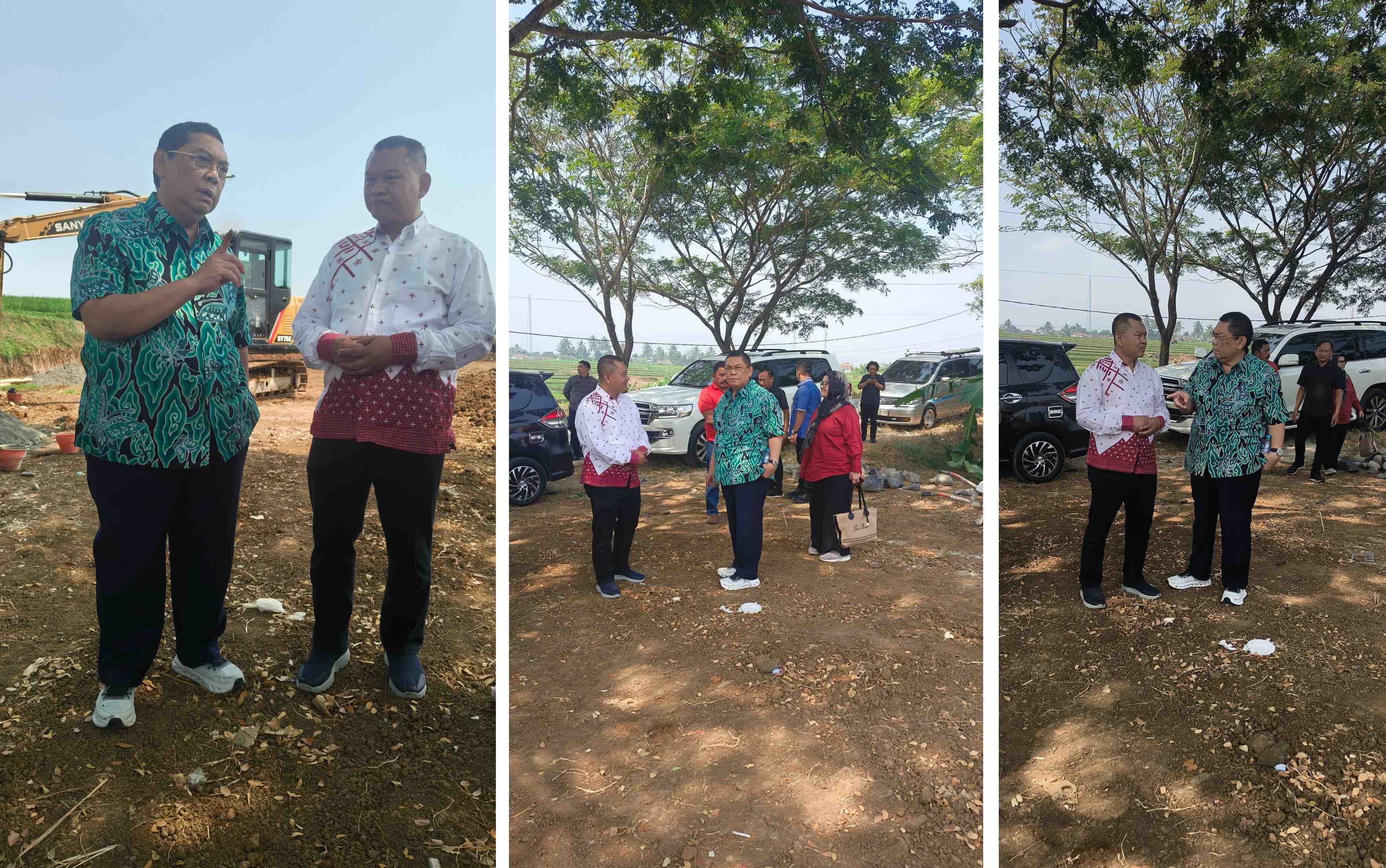 Ketua Komisi 1 DPR RI Meninjau Lokasi Lahan STIE Tamansiswa Banjarnegara