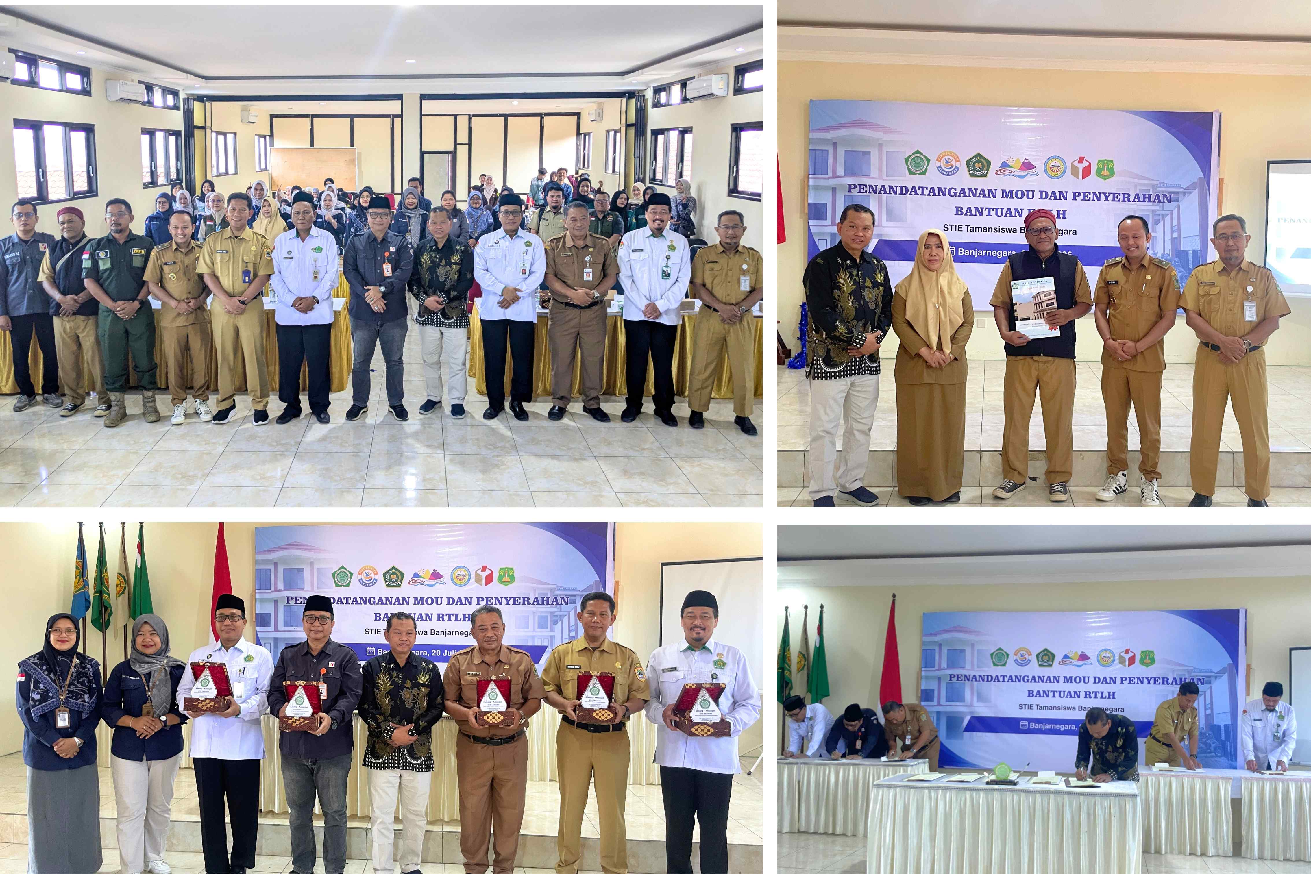 Penandatanganan MoU Dan Penyerahan Bantuan RTLH STIE Tamansiswa Banjarnegara